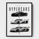 Koenigsegg Hypercars Evolution Wall Art Poster 2