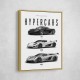Koenigsegg Hypercars Evolution Wall Art Poster 2