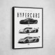 Koenigsegg Hypercars Evolution Wall Art Poster 2