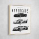 Koenigsegg Hypercars Evolution Wall Art Poster 2