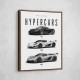 Koenigsegg Hypercars Evolution Wall Art Poster 2