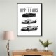 Koenigsegg Hypercars Evolution Wall Art Poster 2