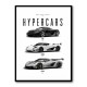 Koenigsegg Hypercars Evolution Wall Art Poster 2