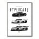 Koenigsegg Hypercars Evolution Wall Art Poster 2
