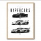 Koenigsegg Hypercars Evolution Wall Art Poster 2