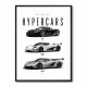 Koenigsegg Hypercars Evolution Wall Art Poster 2
