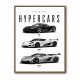 Koenigsegg Hypercars Evolution Wall Art Poster 2
