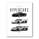 Koenigsegg Hypercars Evolution Wall Art Poster 2