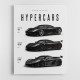 Koenigsegg Hypercars Evolution Wall Art Poster