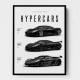 Koenigsegg Hypercars Evolution Wall Art Poster