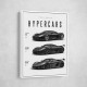 Koenigsegg Hypercars Evolution Wall Art Poster