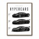 Koenigsegg Hypercars Evolution Wall Art Poster