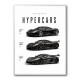 Koenigsegg Hypercars Evolution Wall Art Poster