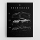 Koenigsegg Car Evolution Black Wall Art