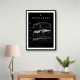 Koenigsegg Car Evolution Black Wall Art