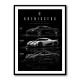 Koenigsegg Car Evolution Black Wall Art