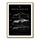 Koenigsegg Car Evolution Black Wall Art