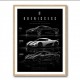 Koenigsegg Car Evolution Black Wall Art