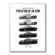 Koenigsegg Evolution Timeline Supercar Wall Art