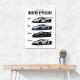 Koenigsegg Modern Hypercars Automotive Art Print