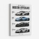 Koenigsegg Modern Hypercars Automotive Art Print