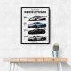 Koenigsegg Modern Hypercars Automotive Art Print