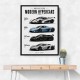 Koenigsegg Modern Hypercars Automotive Art Print