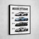 Koenigsegg Modern Hypercars Automotive Art Print