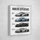 Koenigsegg Modern Hypercars Automotive Art Print