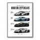 Koenigsegg Modern Hypercars Automotive Art Print