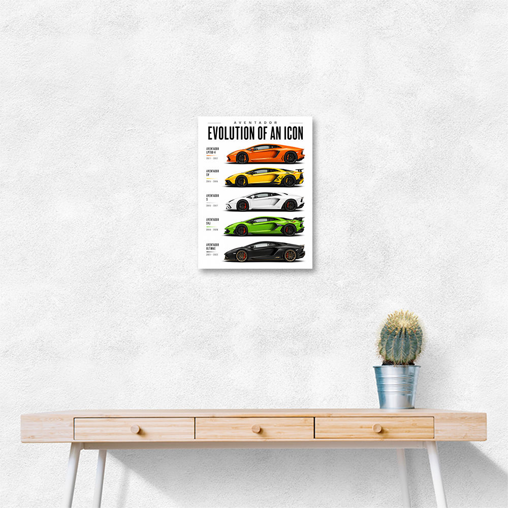 Lamborghini Aventador Evolution Cars Wall Art 1