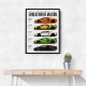 Lamborghini Aventador Evolution Cars Wall Art 1