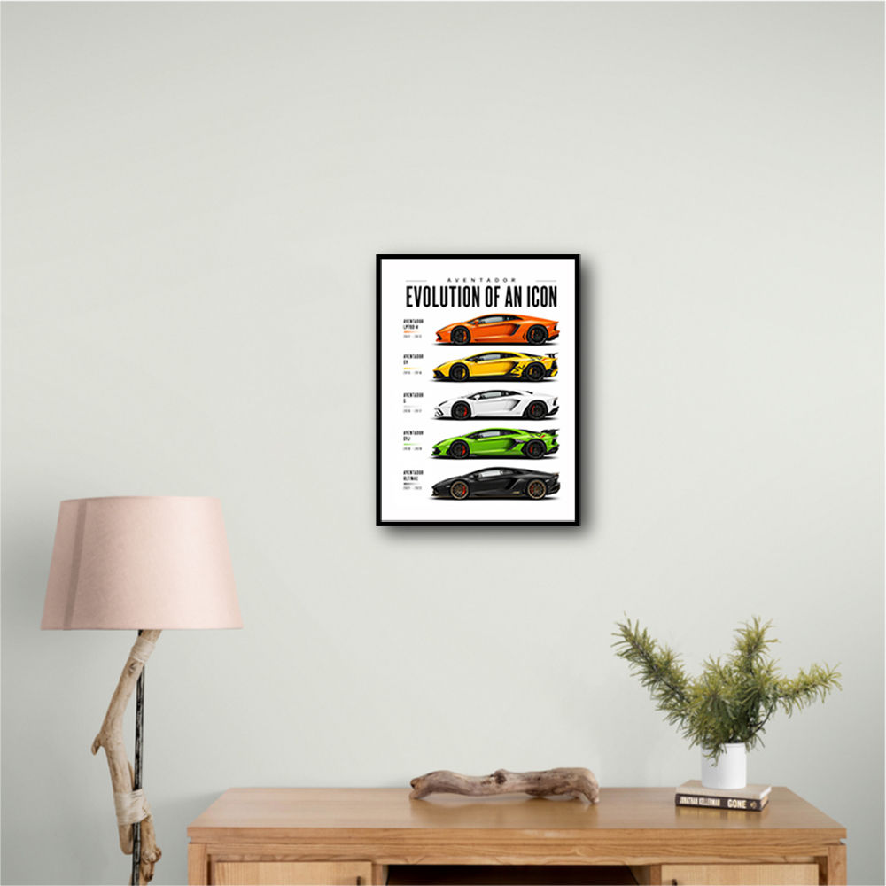 Lamborghini Aventador Evolution Cars Wall Art 1