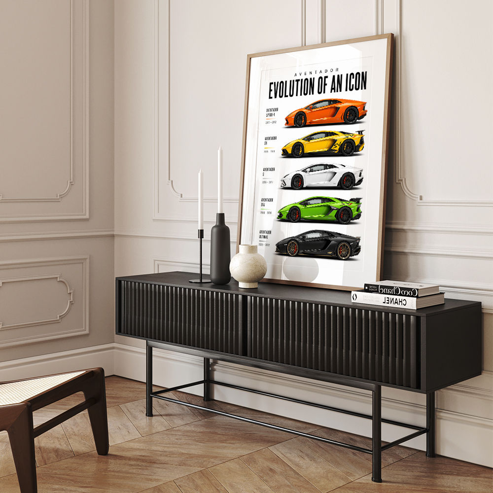 Lamborghini Aventador Evolution Cars Wall Art 1