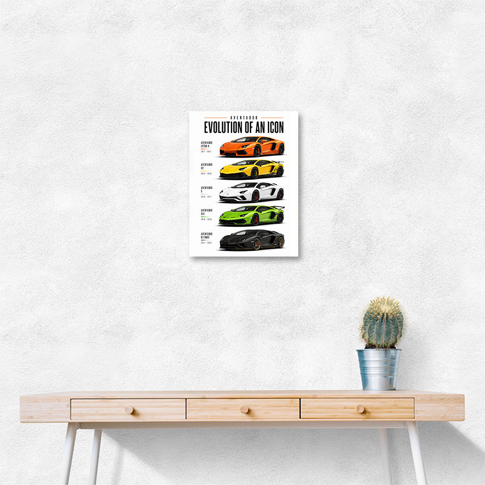 Lamborghini Aventador Evolution Cars Wall Art