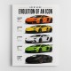 Lamborghini Aventador Evolution Cars Wall Art