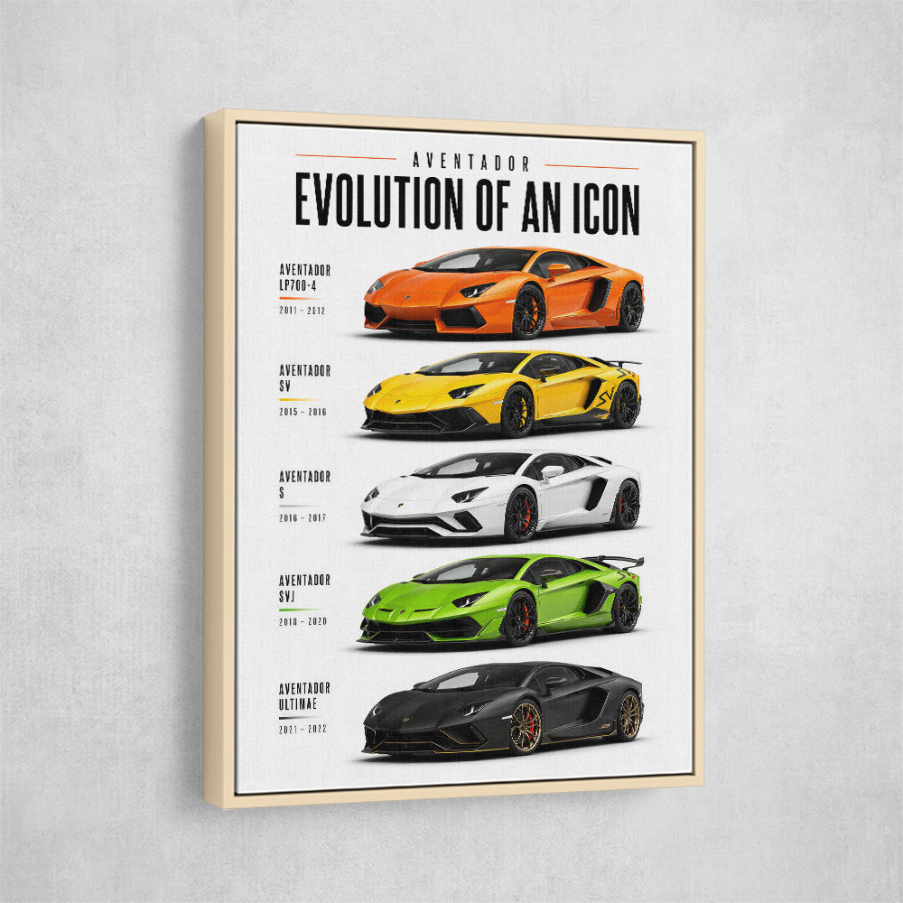 Lamborghini Aventador Evolution Cars Wall Art