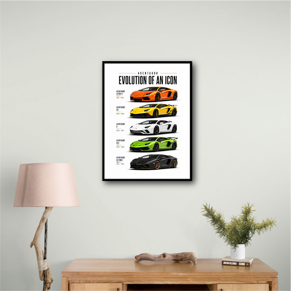 Lamborghini Aventador Evolution Cars Wall Art