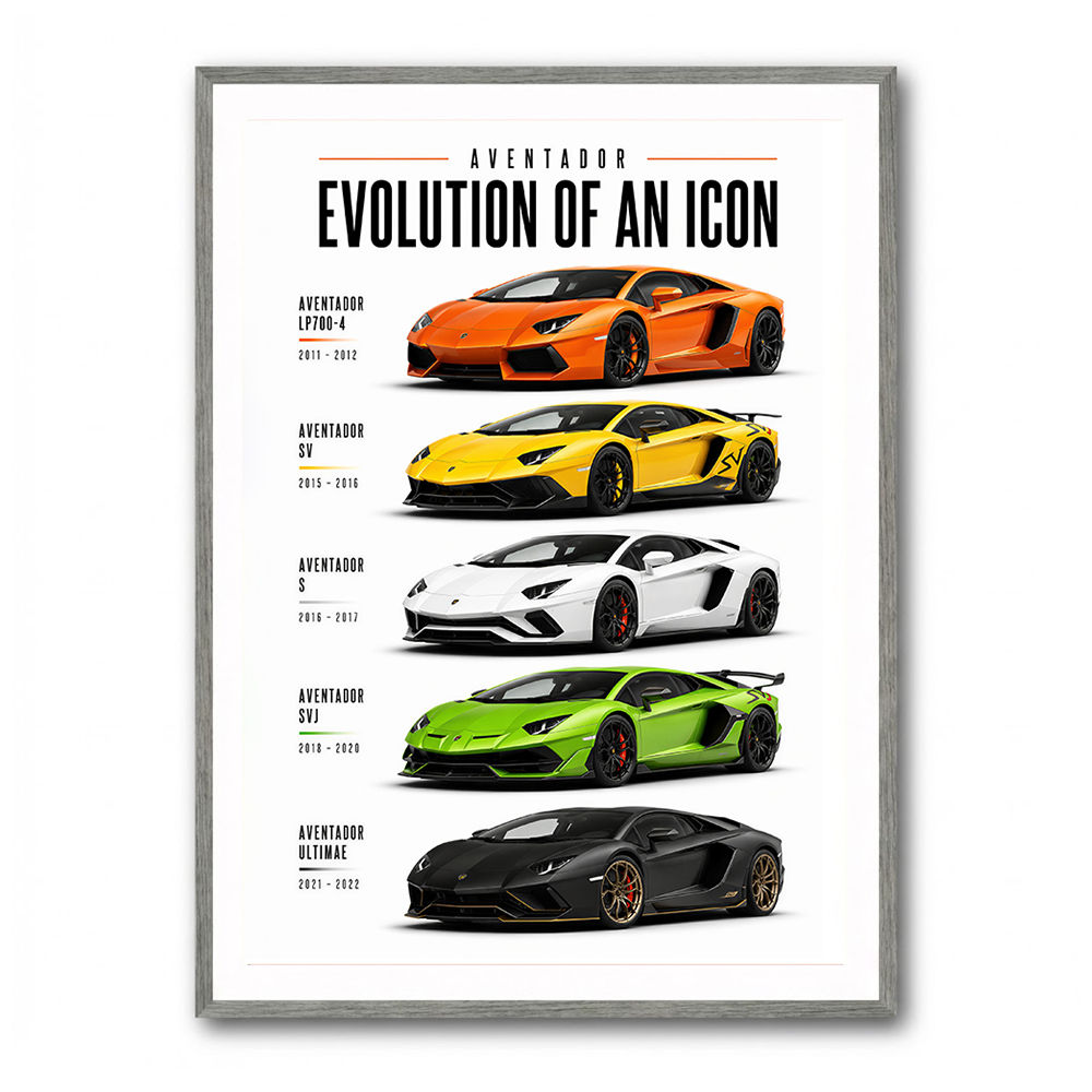 Lamborghini Aventador Evolution Cars Wall Art