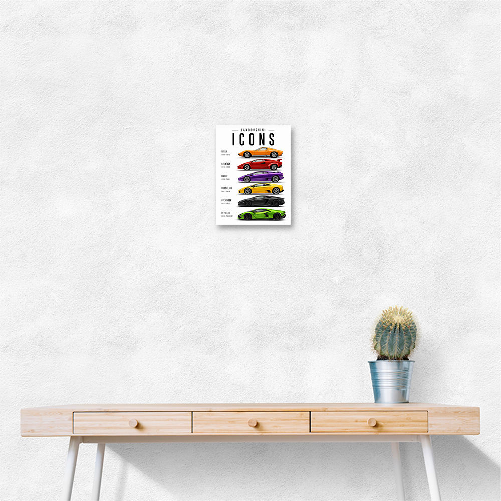 Lamborghini Icons Sports Cars Wall Art 2