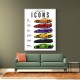 Lamborghini Icons Sports Cars Wall Art 2