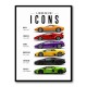 Lamborghini Icons Sports Cars Wall Art 2