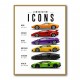 Lamborghini Icons Sports Cars Wall Art 2