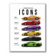 Lamborghini Icons Sports Cars Wall Art 2