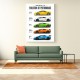 Lamborghini V10 Evolution Colorful Wall Art