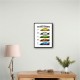 Lamborghini V10 Evolution Colorful Wall Art