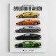 Lamborghini V12 Evolution Classic Modern Art Print