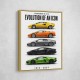 Lamborghini V12 Evolution Classic Modern Art Print