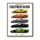 Lamborghini V12 Evolution Classic Modern Art Print
