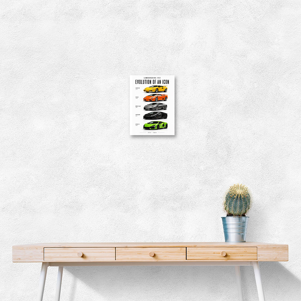 Lamborghini V12 Evolution Supercars Wall Art